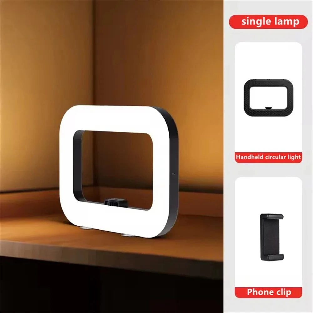 Portable Handheld Ring LED Light New Rabbit Cage Lighting Photography