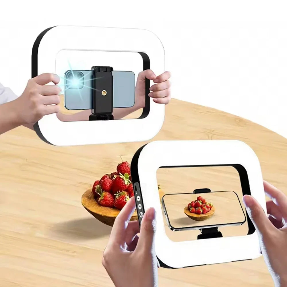 Portable Handheld Ring LED Light New Rabbit Cage Lighting Photography