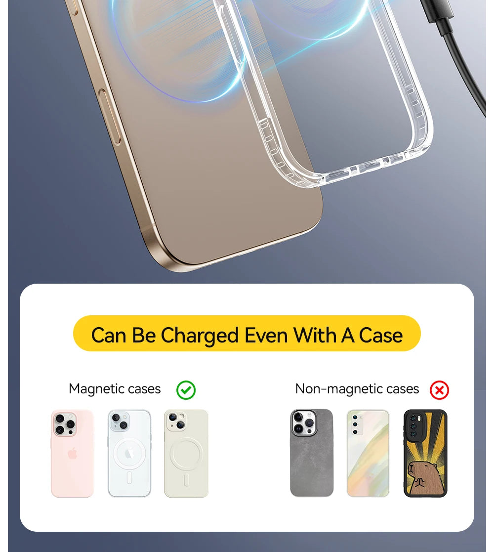 Essager Magnetic Wireless Charger With Holder 15W Fast Charging ...