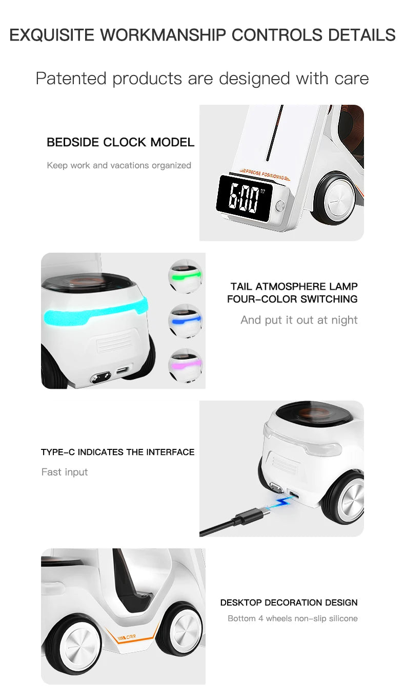 Wireless Charger 4 in 1 Forklift Design Fast Charging Dock ....