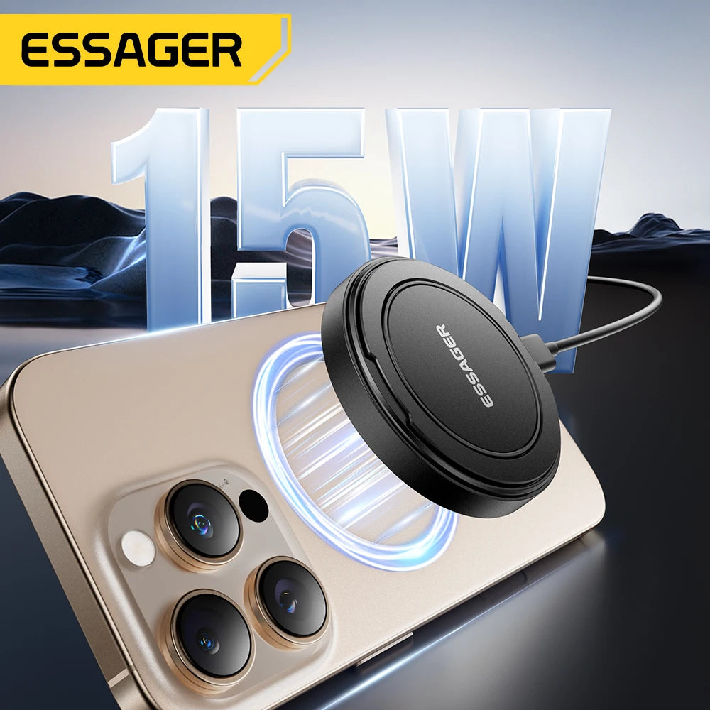 Essager Magnetic Wireless Charger With Holder 15W Fast Charging ...