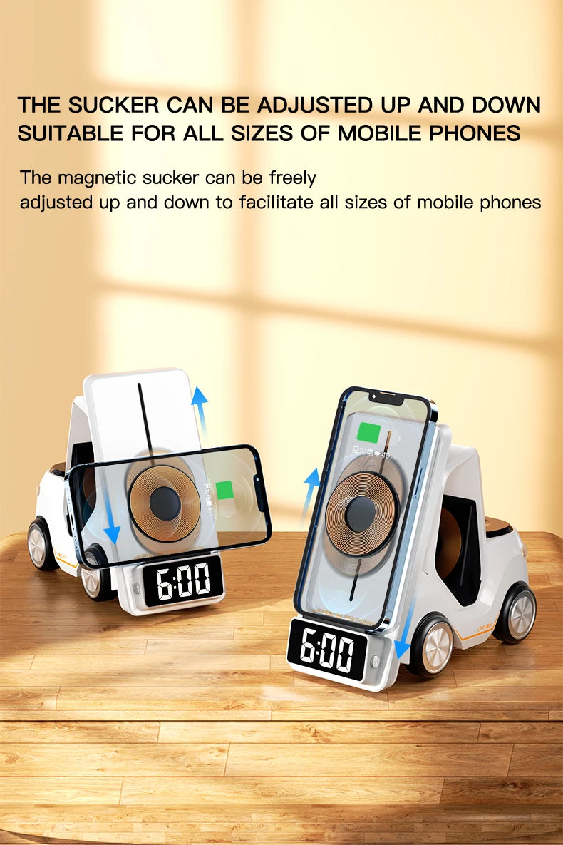 Wireless Charger 4 in 1 Forklift Design Fast Charging Dock ....