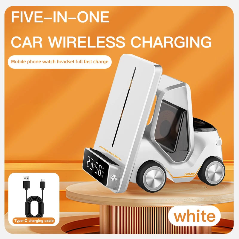 Wireless Charger 4 in 1 Forklift Design Fast Charging Dock ....