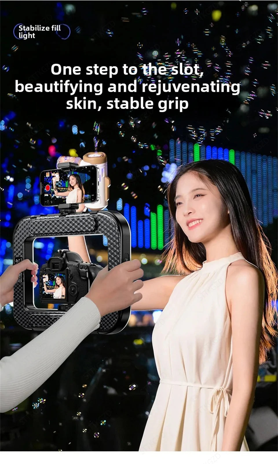 Portable Handheld Ring LED Light New Rabbit Cage Lighting Photography