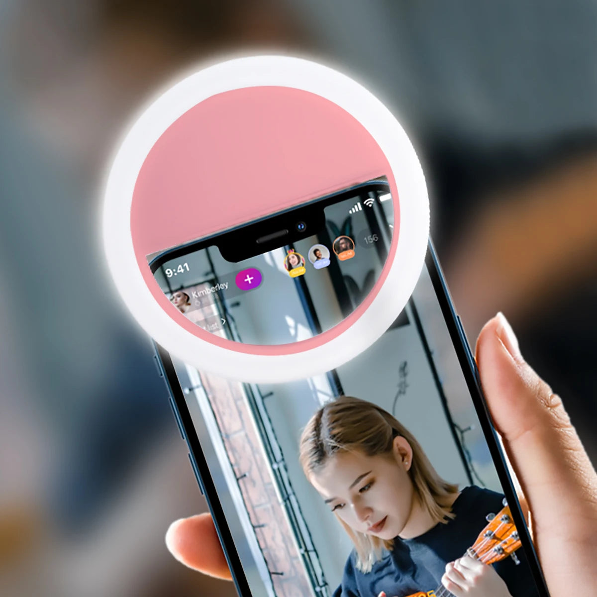Mini Selfie Ring Light for Mobile Phone LED Lamp USB