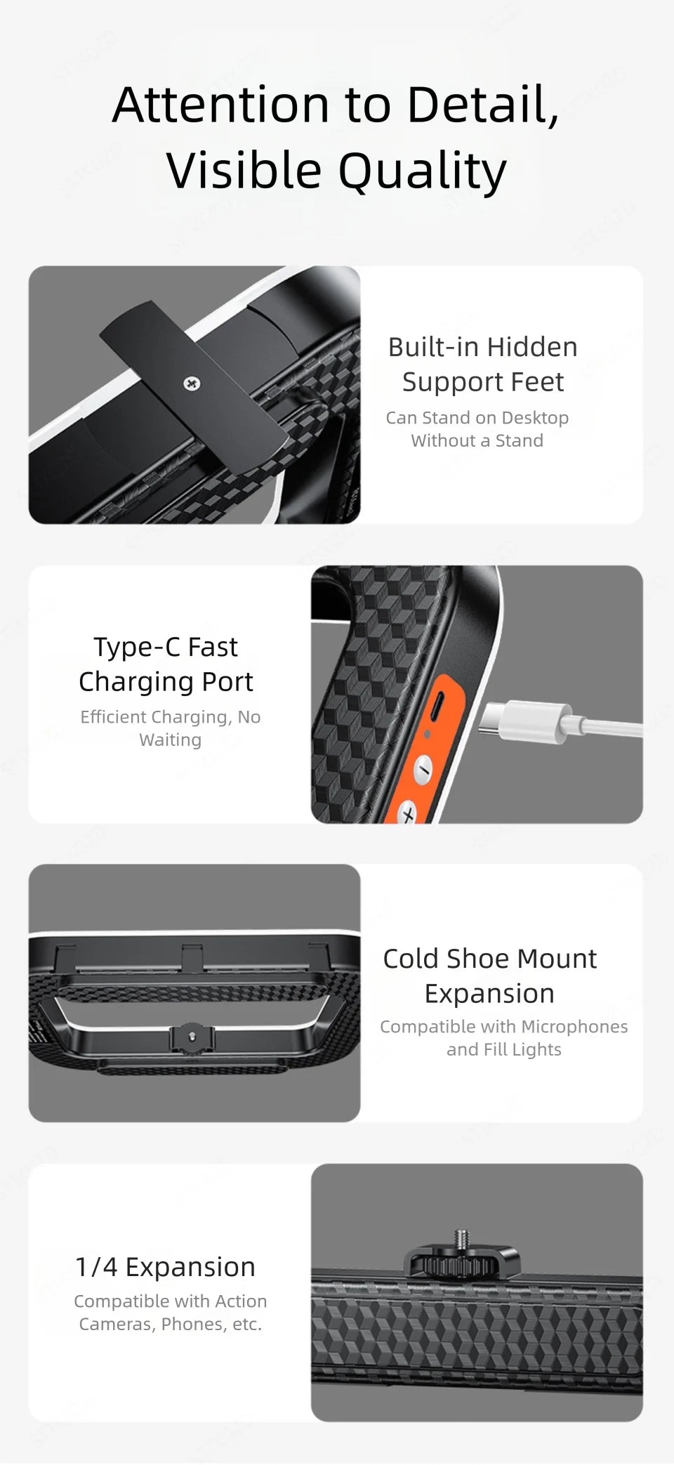 Portable Handheld Ring LED Light New Rabbit Cage Lighting Photography