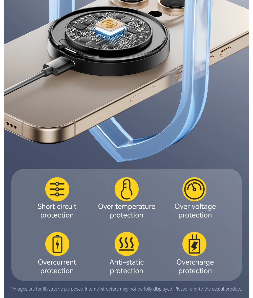 Essager Magnetic Wireless Charger With Holder 15W Fast Charging ...