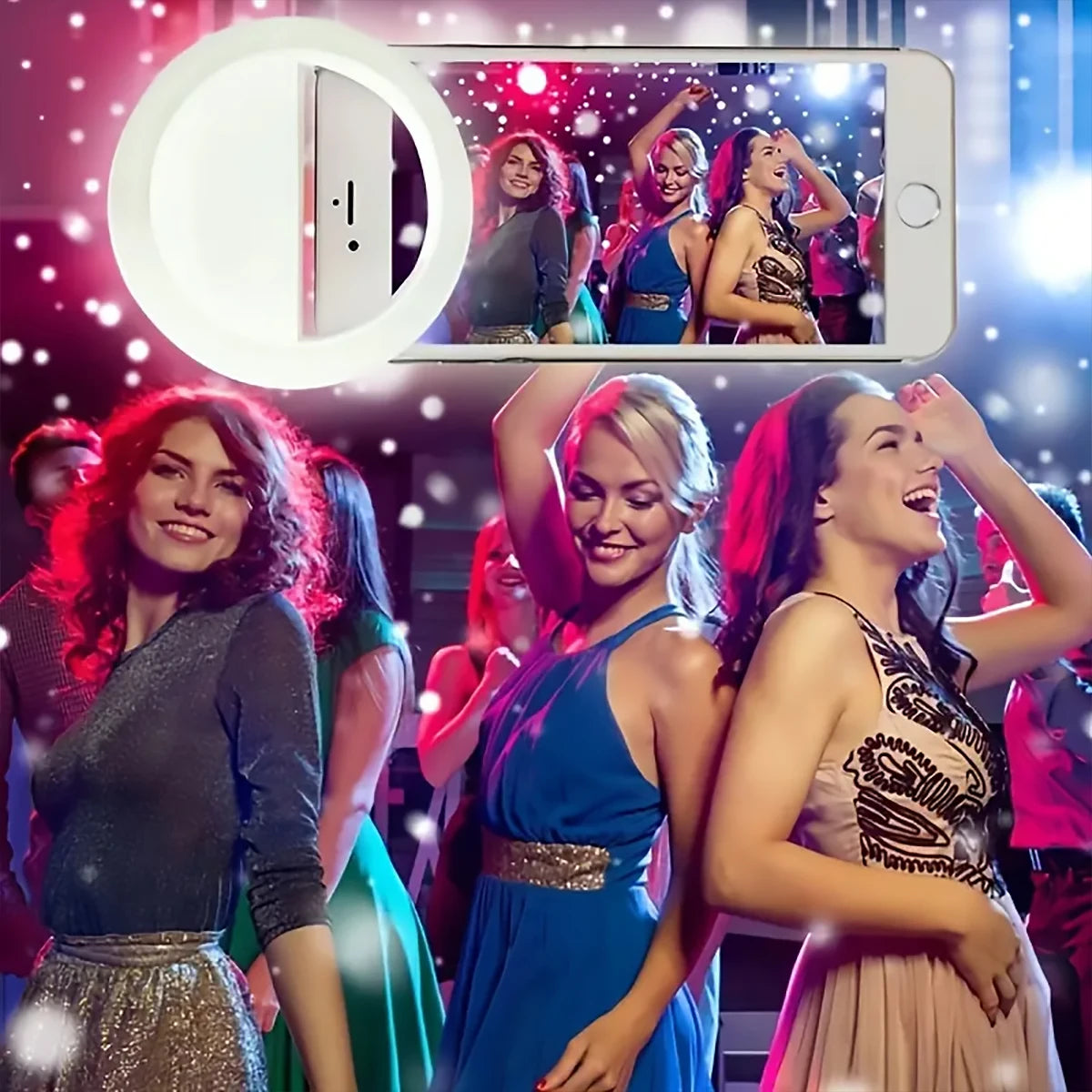 Mini Selfie Ring Light for Mobile Phone LED Lamp USB