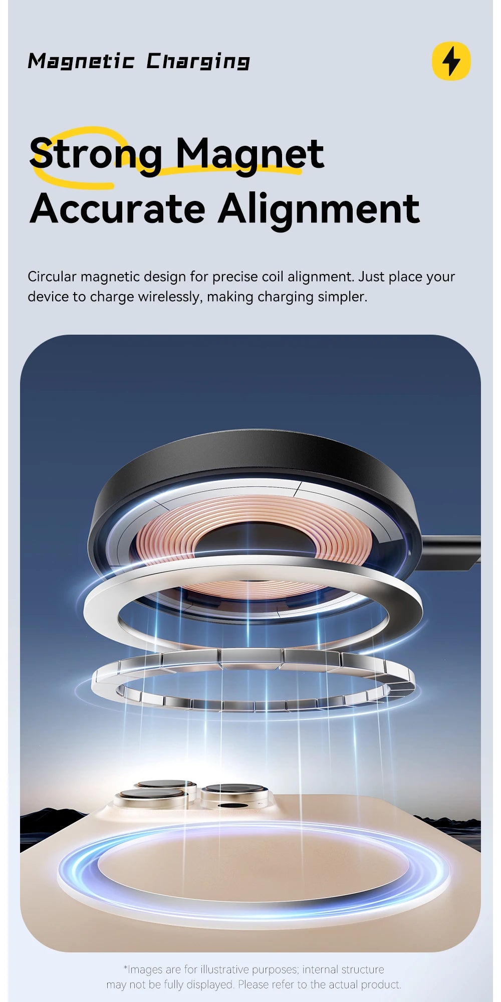 Essager Magnetic Wireless Charger With Holder 15W Fast Charging ...