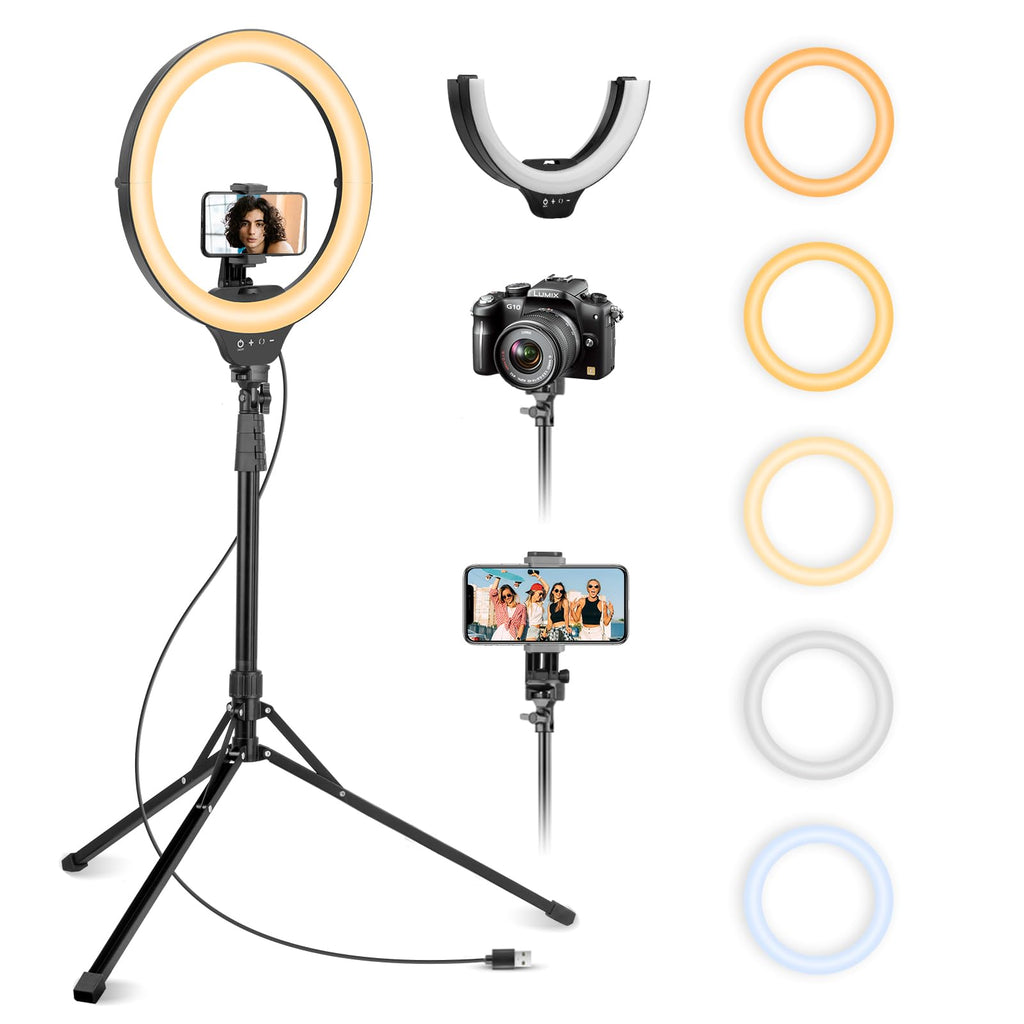 Ring Light LED 14" Trépied 62"