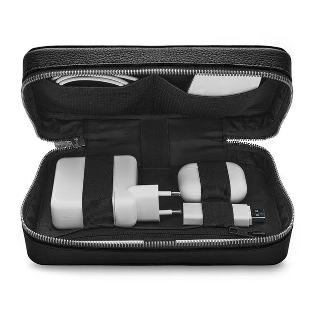 Woolnut Full-Grain Leather Tech Organizer / Organisateur tech en cuir pleine fleur Woolnut